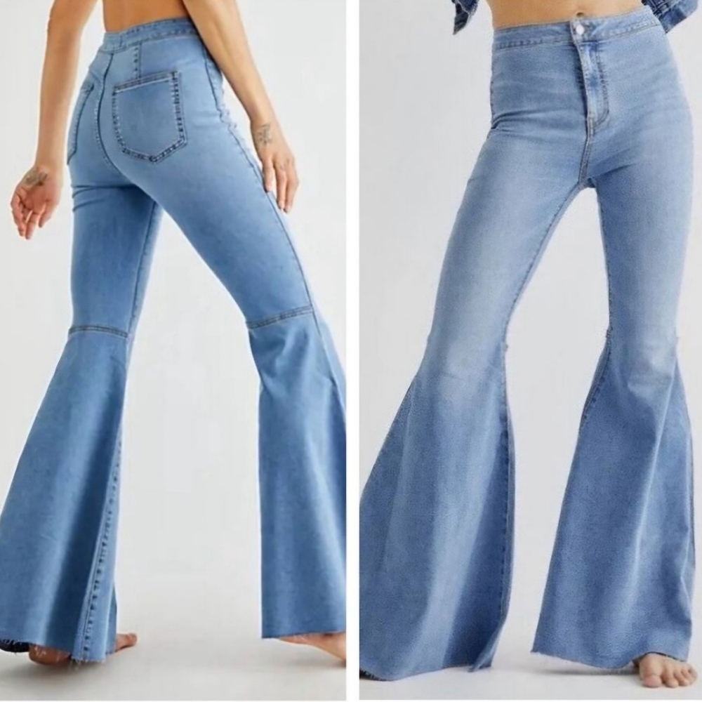 Free People Just float on flare jeans 27R